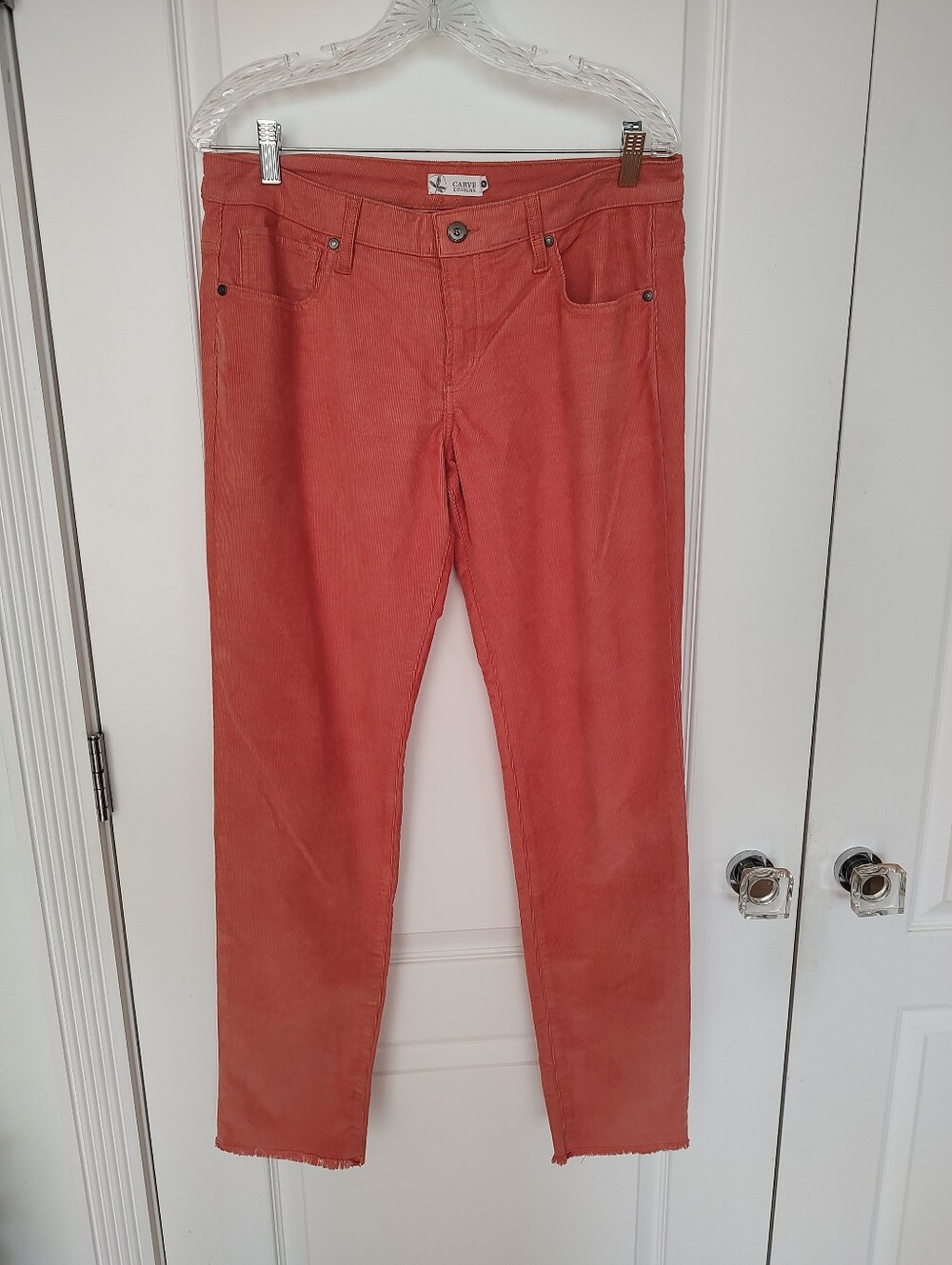 Carve Designs Straight-Leg Corduroy Jeans in Rust